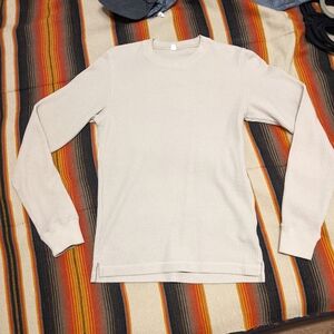 Uniqlo Cream Long Sleeve Shirt